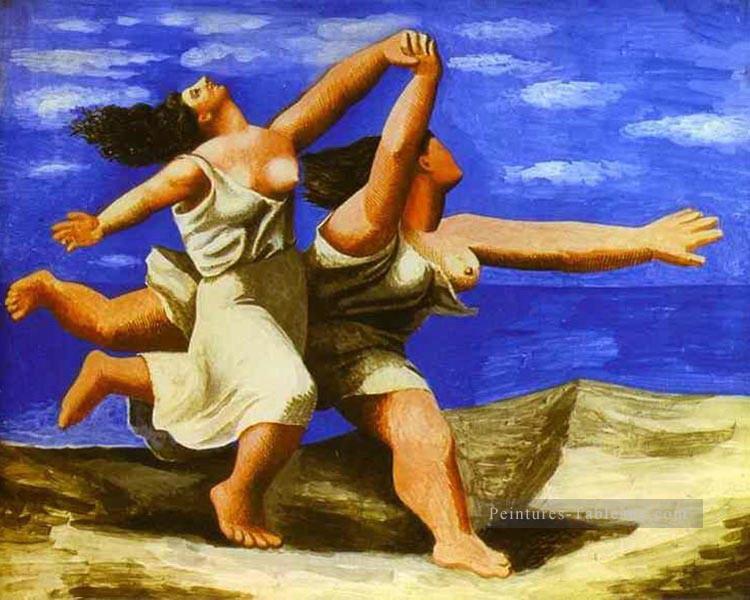 Femmes courant sur la plage 1922 cubiste Pablo Picasso Peintures à l'huile